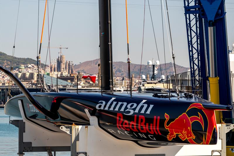 Alinghi Red Bull Racing, Challenger for the 2024 America's Cup, is launched in Barcelona, Spain - August 8, 2022 - photo © Alinghi Red Bull Racing