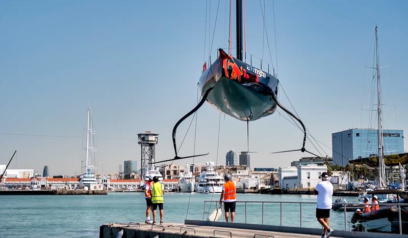 Test Wing foils - BoatZero - Alinghi Red Bull Racing - America's Cup 2024 - Barcelona - August 8, 2022 photo copyright Alinghi Red Bull Racing Media taken at Société Nautique de Genève and featuring the AC75 class