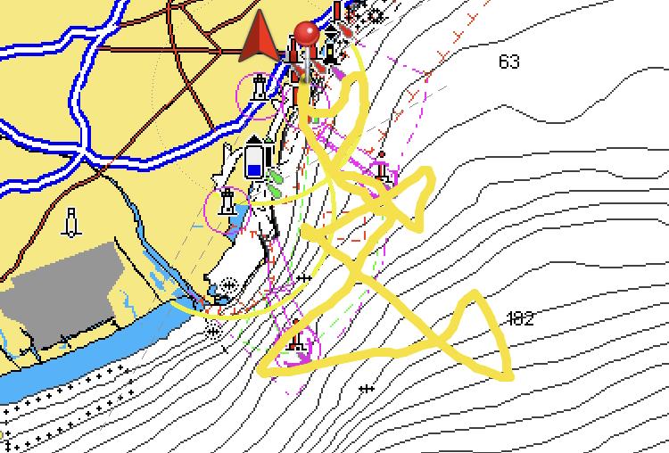 Alinghi Red Bull Racing - sailing track - Barcelona - September 30, 2022 photo copyright AC37 Joint Recon taken at Société Nautique de Genève and featuring the AC75 class