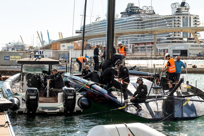 Alingi Red Bull Racing - Barcelona - September 30, 2022 photo copyright America's Cup/Alex Carabi taken at Société Nautique de Genève and featuring the AC75 class