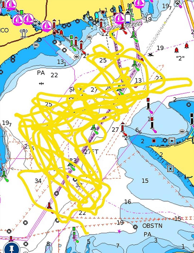 GPS Track - American Magic -  AC75 - November 18, 2022 - Pensacola, Fl - photo © AC37 Joint Recon