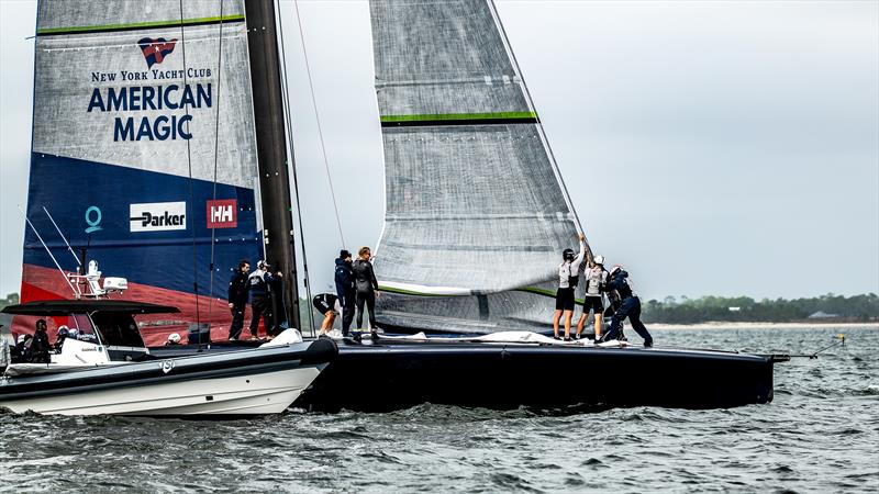 American Magic -  AC75 - December 2, 2022 - Pensacola, Fl photo copyright Paul Todd/America's Cup taken at New York Yacht Club and featuring the AC75 class