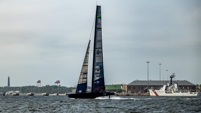 American Magic -  AC75 - December 2, 2022 - Pensacola, Fl photo copyright Paul Todd/America's Cup taken at New York Yacht Club and featuring the AC75 class