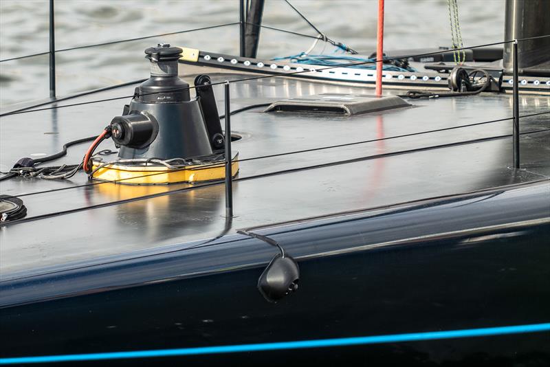 Portable halyard winch, jib track and foil camera - Patriot - American Magic -  AC75 - December 6, 2022 - Pensacola, Fl photo copyright Paul Todd/America's Cup taken at New York Yacht Club and featuring the AC75 class