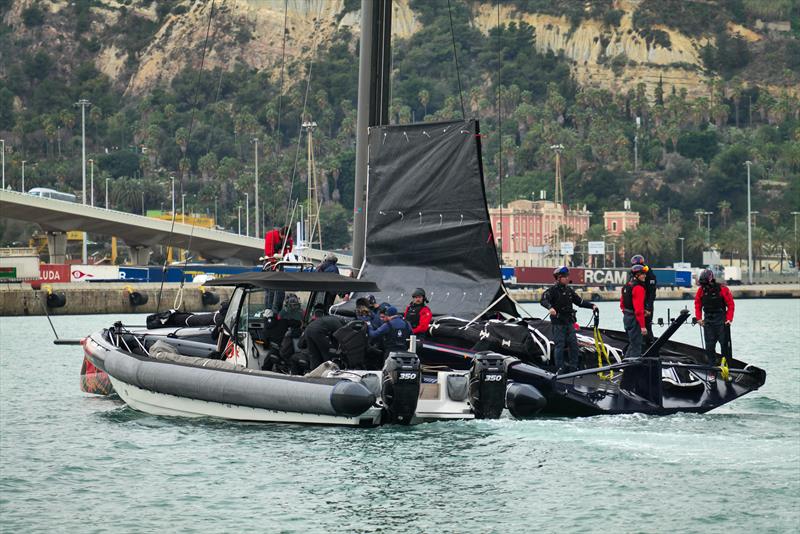 Alinghi Red Bull Racing - AC75 - January 11, 2023 - Barcelona - photo © Alex Carabi / America's Cup