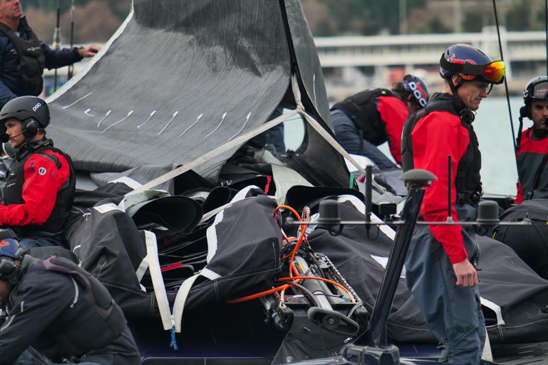 Alinghi Red Bull Racing -  AC75 - January 11, 2023 - Barcelona photo copyright Alex Carabi / America's Cup taken at Société Nautique de Genève and featuring the AC75 class