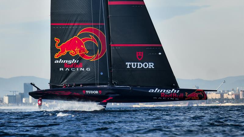 Alinghi Red Bull Racing -  AC75 - January 13, 2023 - Barcelona photo copyright Alex Carabi / America's Cup taken at Société Nautique de Genève and featuring the AC75 class