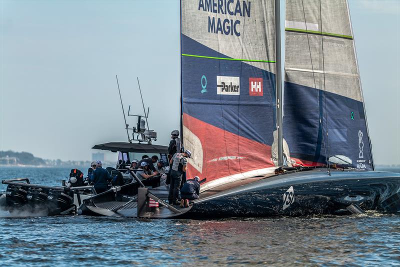 American Magic -  Patriot - AC75 - January 18, 2023 - Pensacola, Florida photo copyright Paul Todd/America's Cup taken at New York Yacht Club and featuring the AC75 class