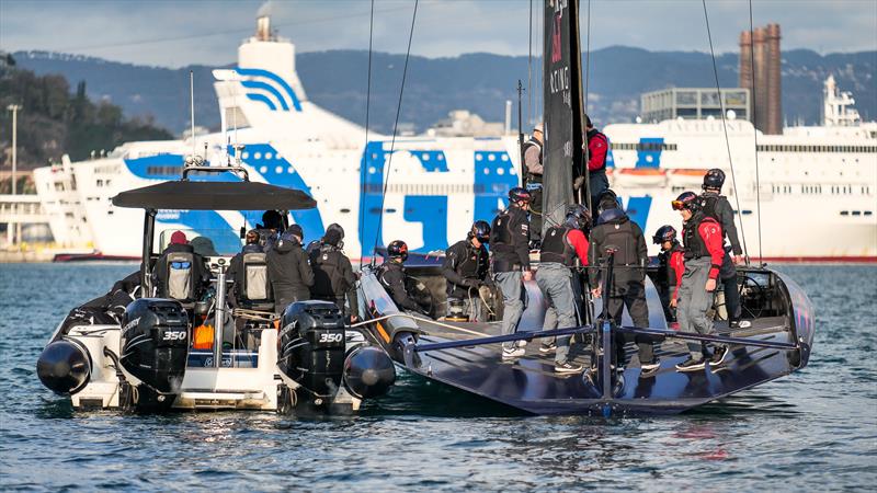 Alinghi Red Bull Racing -  AC75 - January 27, 2023 - Barcelona photo copyright Alex Carabi / America's Cup taken at Société Nautique de Genève and featuring the AC75 class