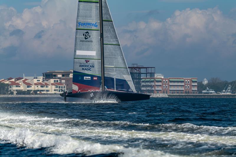 American Magic - Patriot -  AC75 - January 30, 2023 - Pensacola photo copyright Paul Todd/America's Cup taken at New York Yacht Club and featuring the AC75 class