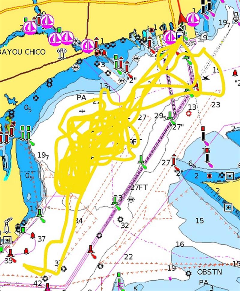 GPS Track - American Magic - Patriot -  AC75 - January 30, 2023 - Pensacola - photo © AC37 Joint Recon