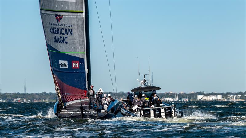 American Magic  -  AC75 - February 3, 2023 - Pensacola photo copyright Paul Todd/America's Cup taken at New York Yacht Club and featuring the AC75 class