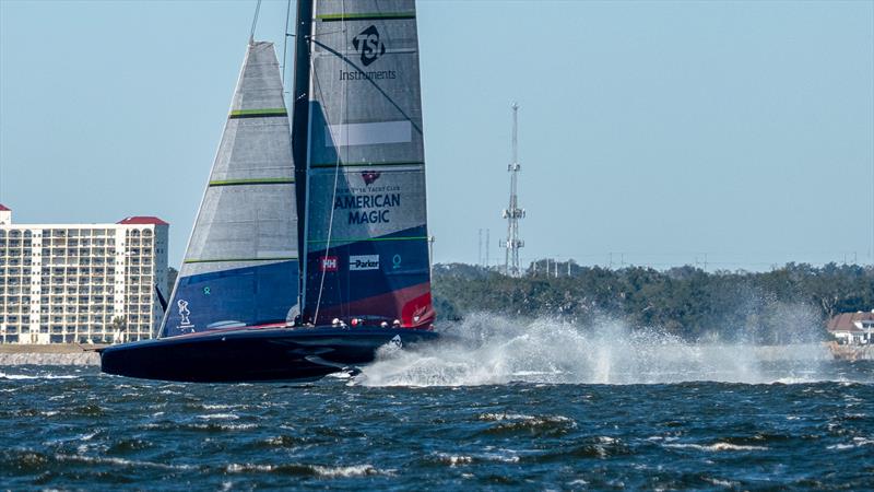 American Magic  -  AC75 - February 3, 2023 - Pensacola photo copyright Paul Todd/America's Cup taken at New York Yacht Club and featuring the AC75 class