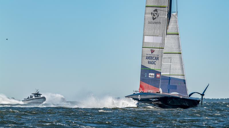 American Magic  -  AC75 - February 3, 2023 - Pensacola photo copyright Paul Todd/America's Cup taken at New York Yacht Club and featuring the AC75 class