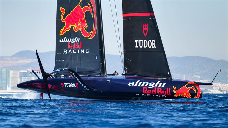 AC75 - Alinghi Red Bull Racing - February 12, 2023 - Barcelona photo copyright Alex Carabi / America's Cup taken at Société Nautique de Genève and featuring the AC75 class