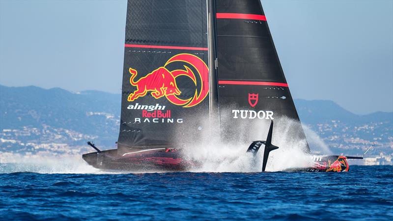 AC75 - Alinghi Red Bull Racing - February 12, 2023 - Barcelona photo copyright Alex Carabi / America's Cup taken at Société Nautique de Genève and featuring the AC75 class