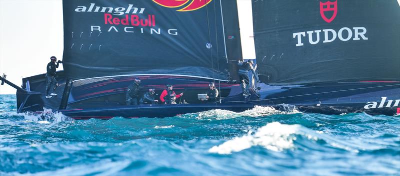 B1 reveals its former cockpit layout -  AC75 - Alinghi Red Bull Racing - February 12, 2023 - Barcelona photo copyright Alex Carabi / America's Cup taken at Société Nautique de Genève and featuring the AC75 class