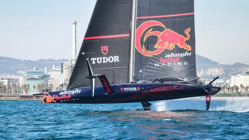 AC75 - Alinghi Red Bull Racing - March 13, 2023 - Barcelona - Day 49 photo copyright Alex Carabi / America's Cup taken at Yacht Club de Genève and featuring the AC75 class