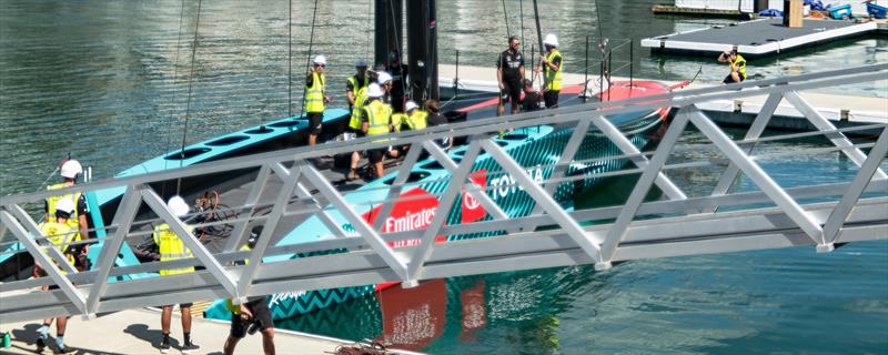 America's Cup Recon Emirates Team New Zealand AC75 Day 1 photo copyright Adam Mustill / America's Cup taken at Royal New Zealand Yacht Squadron and featuring the AC75 class