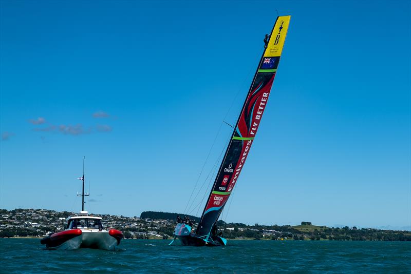 AC75 - Emirates Team New Zealand  -  Day 6 - March 29, 2023 -  Auckland NZ photo copyright Adam Mustill / America's Cup taken at Royal New Zealand Yacht Squadron and featuring the AC75 class