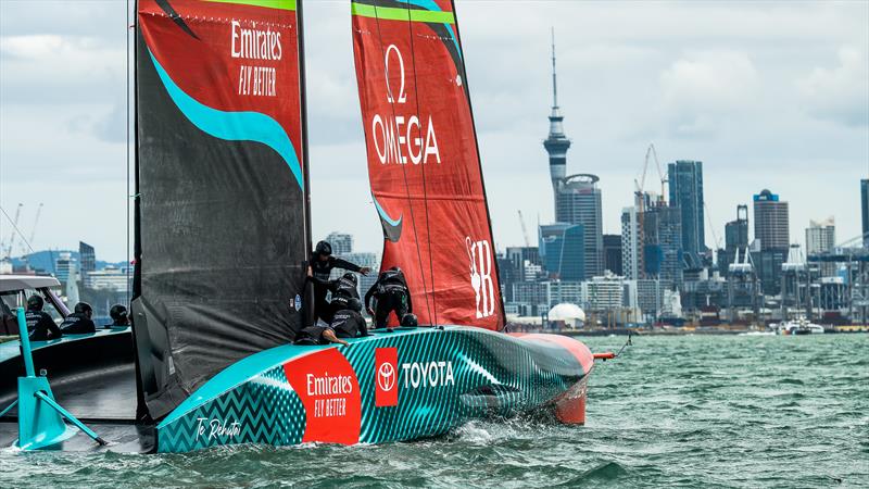 AC75 - Emirates Team New Zealand  -  Day 4 - March 25, 2023 -  Auckland NZ photo copyright Adam Mustill / America's Cup taken at Royal New Zealand Yacht Squadron and featuring the AC75 class