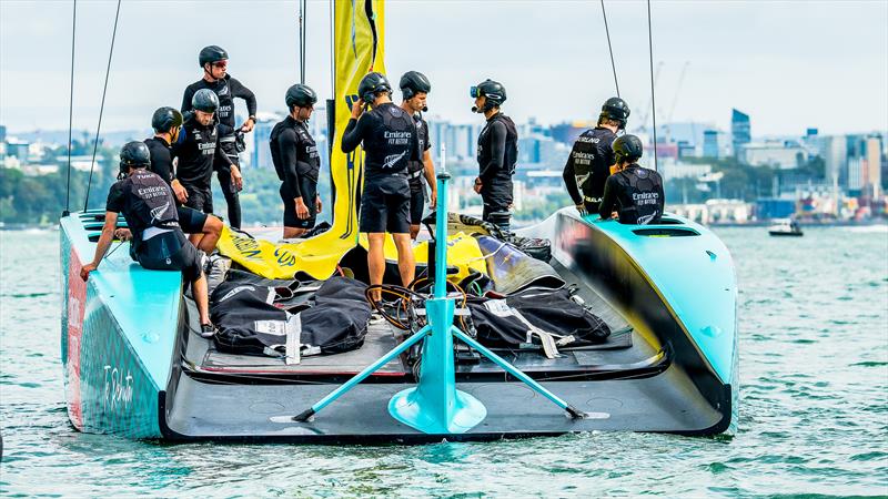 AC75 - Emirates Team New Zealand  -  Day 4 - March 25, 2023 -  Auckland NZ photo copyright Adam Mustill / America's Cup taken at Royal New Zealand Yacht Squadron and featuring the AC75 class