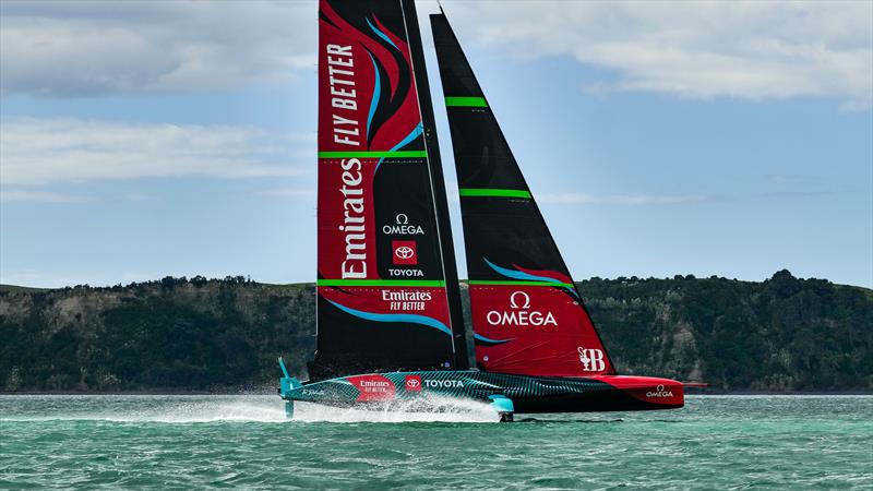 AC75 - Emirates Team New Zealand  -  Day 4 - March 25, 2023 -  Auckland NZ photo copyright Adam Mustill / America's Cup taken at Royal New Zealand Yacht Squadron and featuring the AC75 class