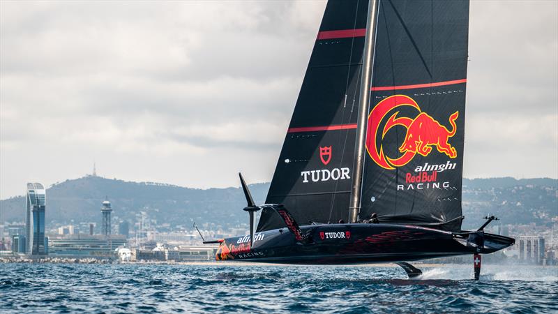 Alinghi Red Bull Racing - AC75  - Day 57 - April 26, 2023 - Barcelona photo copyright Alex Carabi / America's Cup taken at Société Nautique de Genève and featuring the AC75 class