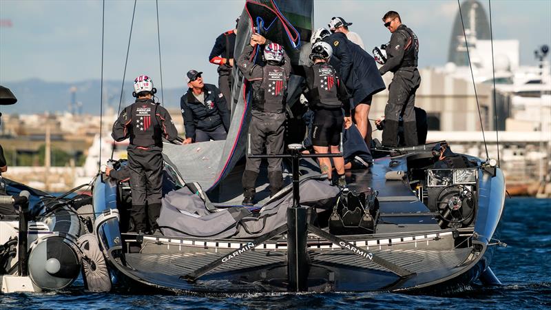 American Magic - AC75 - Day 54 - Barcelona - November 22, 2023 photo copyright Ugo Fonolla / America's Cup taken at New York Yacht Club and featuring the AC75 class