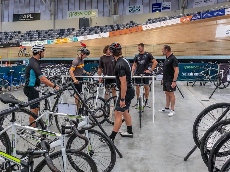 Emirates Team NZ - AC75 - Velodrome Training - March 4, 2024 photo copyright Emirates Team New Zealand taken at Royal New Zealand Yacht Squadron and featuring the AC75 class