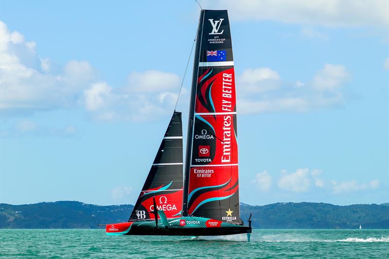 Emirates Team New Zealand- AC75 - Day 2 - April 14, 2024 - Auckland - photo © Sam Thom/America's Cup