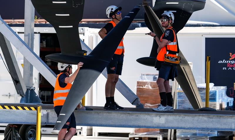 Alinghi Red Bull Racing - AC75 - Day 1 - April 16, 2024 - Barcelona - photo © Ugo Fonolla / America's Cup