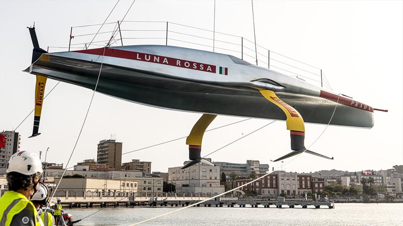 Luna Rossa Prada Pirelli - AC75 - Day 1 - April 16, 2024 - Cagliari - photo © AC37 Joint Recon Team