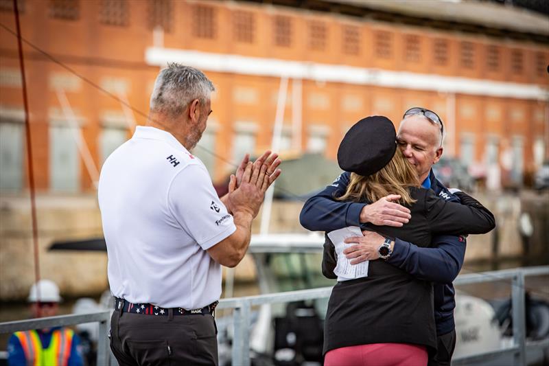 American Magic Unveils AC75 Boat 'Patriot' photo copyright Amalia Infante taken at New York Yacht Club and featuring the AC75 class