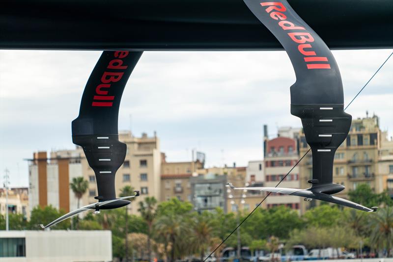 Foils - Alinghi Red Bull Racing - AC75 - Day 17 - May 15, 2024 - Barcelona photo copyright Paul Todd/America's Cup taken at Société Nautique de Genève and featuring the AC75 class