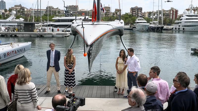 Britannia naming Ceremony - Barcelona - May 18, 2024 photo copyright Sail-World taken at Royal Yacht Squadron and featuring the AC75 class