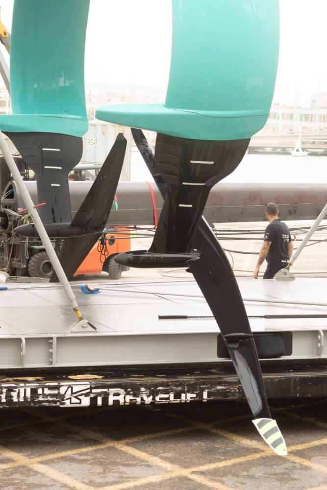 Emirates Team New Zealand AC75 raceboat - Barcelona - July 1,2024 - photo © Johannes Sommerhäuser