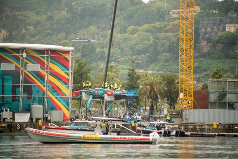 Emirates Team New Zealand AC75 raceboat - Barcelona - July 1,2024 - photo © Johannes Sommerhäuser