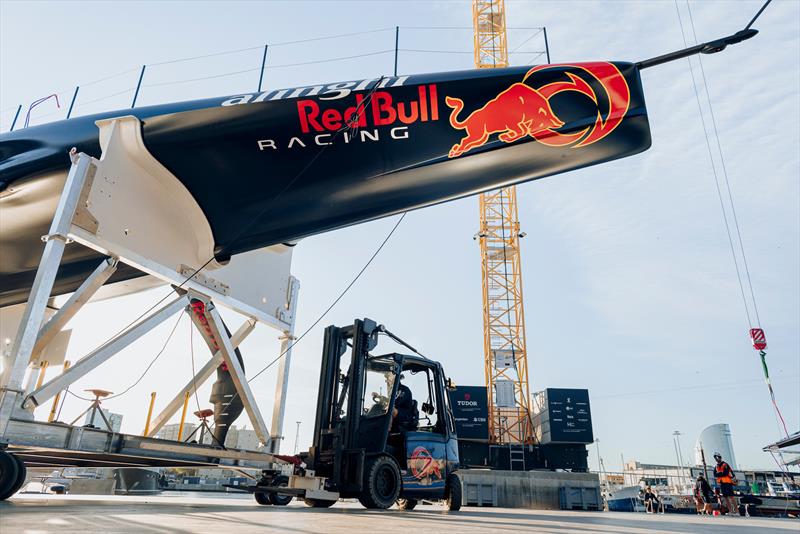 Alinghi Red Bull Racing's BoatOne seen during training in Barcelona, Spain on May 28, 2024 - photo © Oriol Castello / Alinghi Red Bull Racing