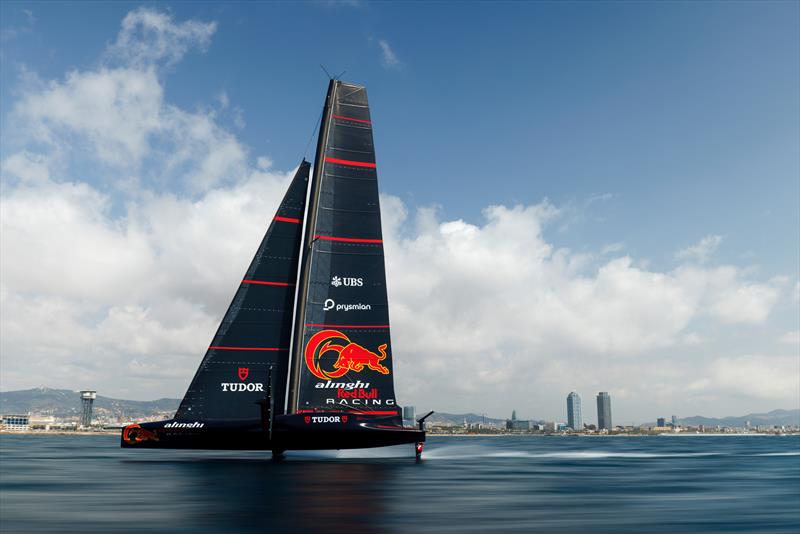 Alinghi Red Bull Racing AC75 BoatOne of Switzerland, performs in Barcelona, Spain on June 4, 2024 - photo © Samo Vidic / Alinghi Red Bull Racing