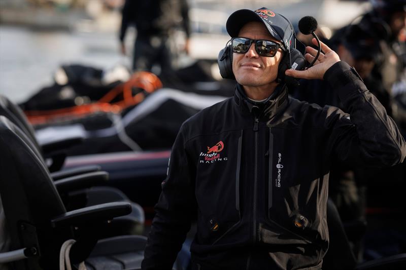 Pietro Sibello of Alinghi Red Bull Racing the Challenger for the 37th America's Cup seen prior to the practice with AC75 in Barcelona, Spain on December 7, 2023 - photo © Samo Vidic / Alinghi Red Bull Racing