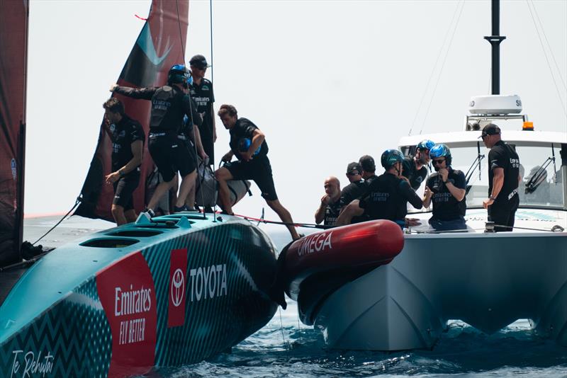 Emirates Team New Zealand - AC75  - Barcelona - July 2024 - photo © Hamish Hooper / Emirates Team New Zealand