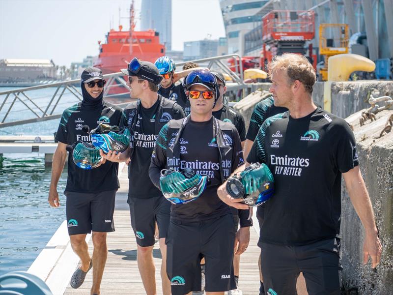 Sailing crew - Emirates Team New Zealand - AC75  - Barcelona - July 2024 - photo © Hamish Hooper / Emirates Team New Zealand