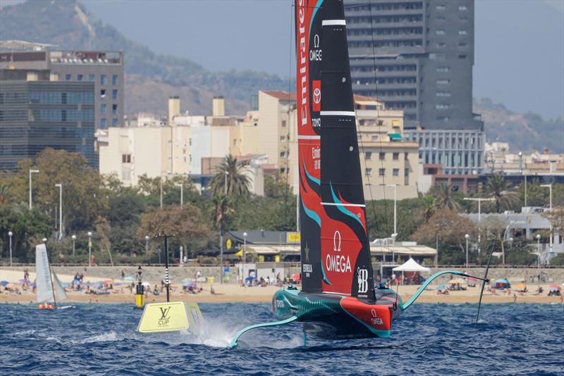 Emirates Team New Zealand on Louis Vuitton Preliminary Regatta Barcelona Day 4 - August 25th 2024 - photo © Job Vermeulen / America's Cup