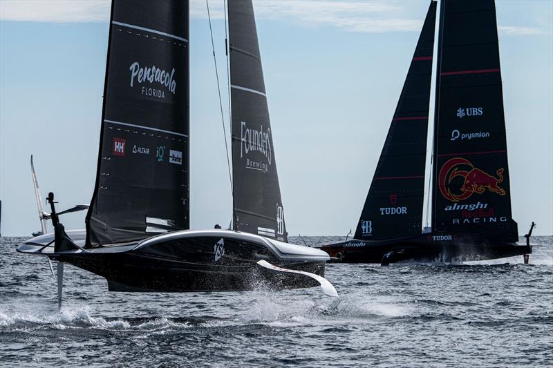 Alinghi Red Bull Racing vs. New York Yacht Club American Magic on Louis Vuitton Cup Round Robin Day 6 - photo © Ricardo Pinto / America's Cup