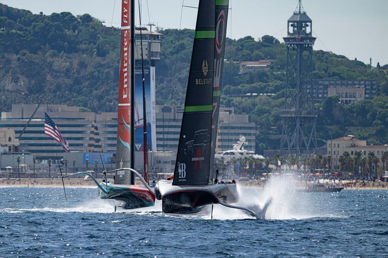 INEOS Britannia vs. Emirates Team New Zealand on Louis Vuitton Cup Round Robin Day 6 - photo © Ricardo Pinto / America's Cup