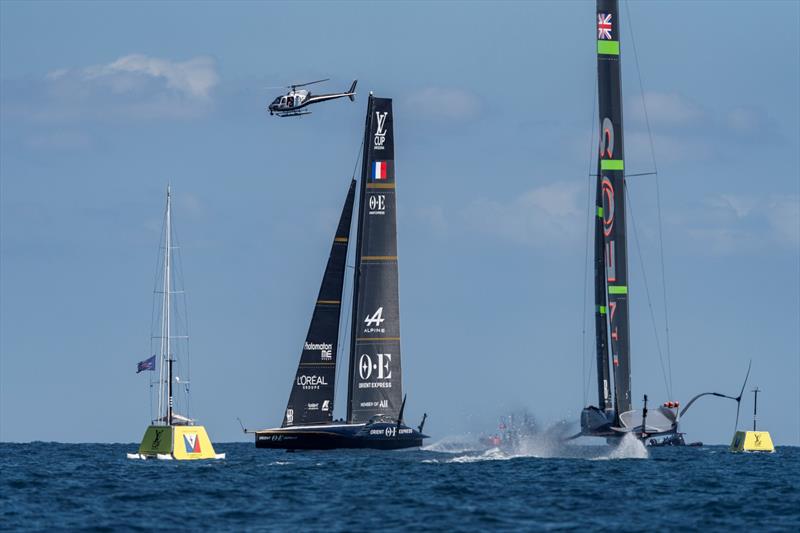 Orient Express Racing Team vs. INEOS Britannia on Louis Vuitton Cup Round Robin Day 9 - 9th September 2024 - photo © Alexander Champy-McLean / Orient Express Racing Team