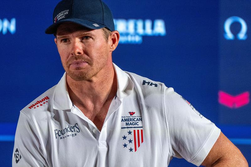 Tom Slingsby, NYYC AMERICAN MAGIC - Louis Vuitton Cup, Semi Finals: Press Conference - photo © Ian Roman / America's Cup