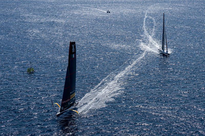 Luna Rossa Prada Pirelli vs. New York Yacht Club American Magic on Louis Vuitton Cup Semi-Finals Day 1 - 14th September 2024 - photo © Ricardo Pinto / America's Cup