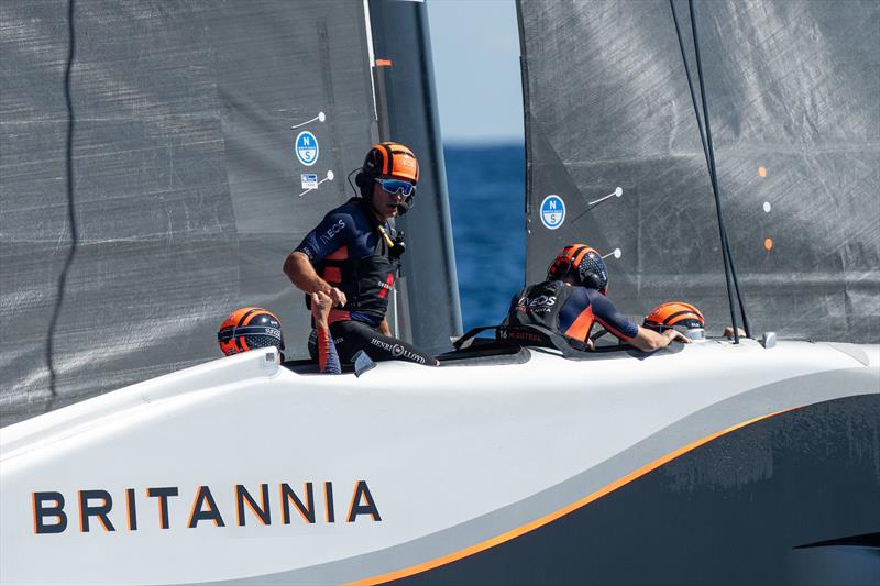Alinghi Red Bull Racing vs. INEOS Britannia on Louis Vuitton Cup Semi-Finals Day 1 - 14th September 2024 - photo © Ian Roman / America's Cup